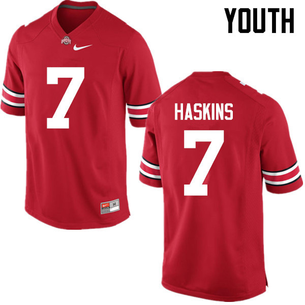 Ohio State Buckeyes Dwayne Haskins Youth #7 Red Game Stitched College Football Jersey